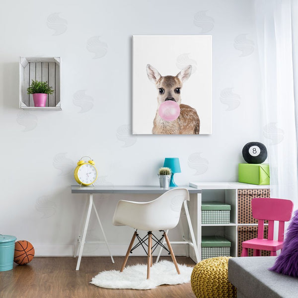 Stupell Industries Sisi And Seb | Fawn Blowing Bubblegum Wall Art