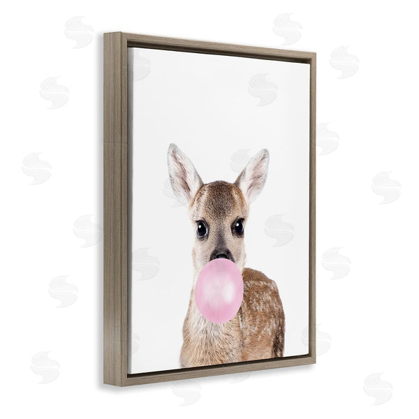 Stupell Industries Sisi And Seb | Fawn Blowing Bubblegum Wall Art