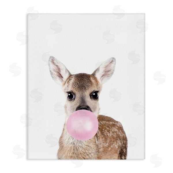 stupell industries Sisi and Seb | Fawn Blowing Bubblegum Wall Art