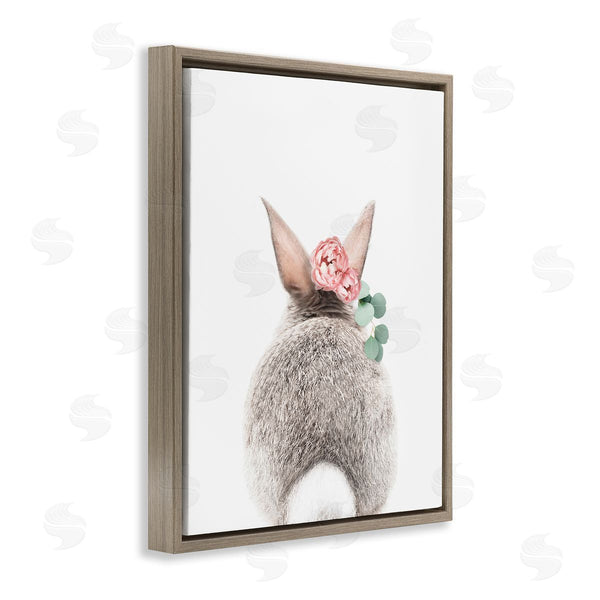 Stupell Industries Sisi And Seb | Floral Bunny Tail Side Wall Art