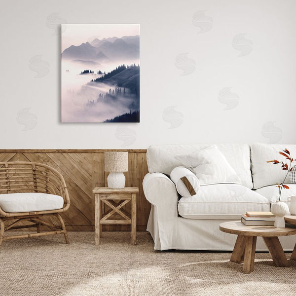 Stupell Industries Sisi And Seb | Foggy Mountain Nature Wall Art