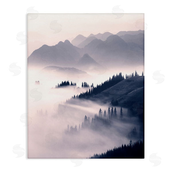 stupell industries Sisi and Seb | Foggy Mountain Nature Wall Art
