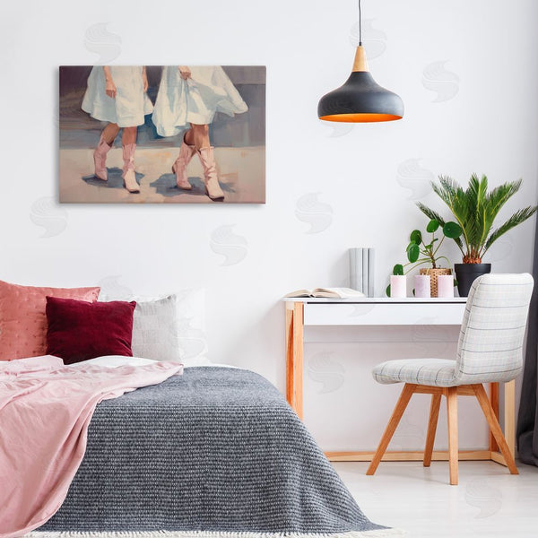 Stupell Industries Sisi And Seb | Friends With Cowgirl Boots Wall Art