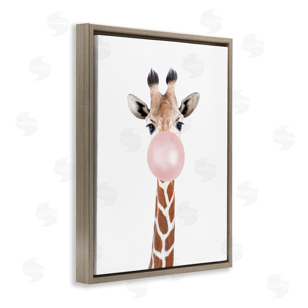 Stupell Industries Sisi And Seb | Giraffe & Bubblegum Wall Art