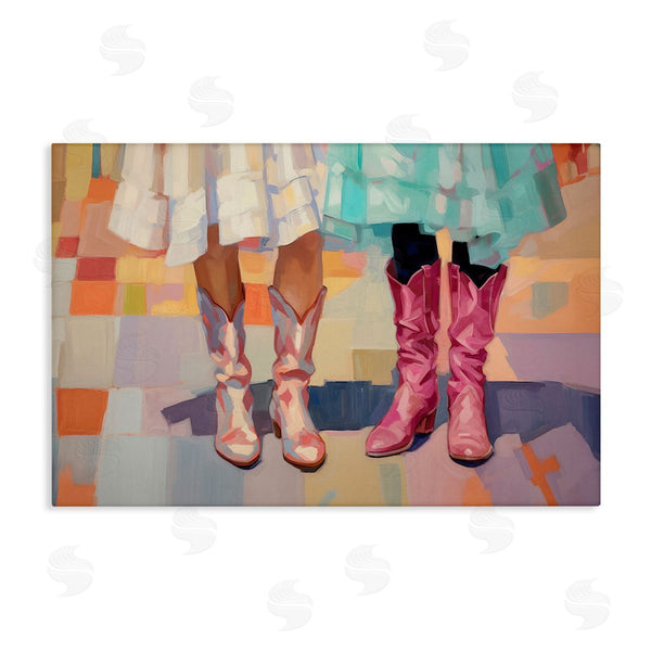 stupell industries Sisi and Seb | Girls in Cowboy Boots