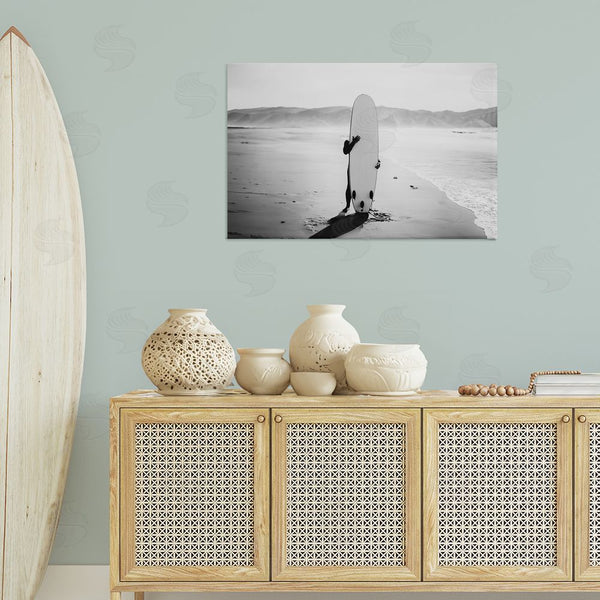 Stupell Industries Sisi And Seb | Hiding With Surfboard Wall Art