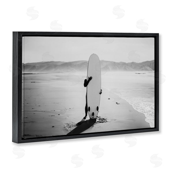 Stupell Industries Sisi And Seb | Hiding With Surfboard Wall Art