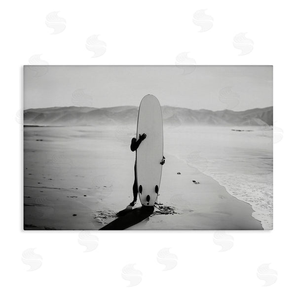 stupell industries Sisi and Seb | Hiding with Surfboard Wall Art