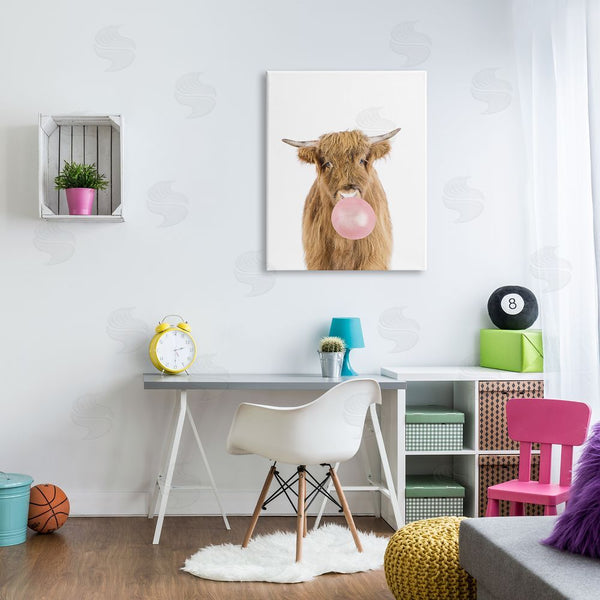 Stupell Industries Sisi And Seb | Highland Cattle Bubblegum Wall Art