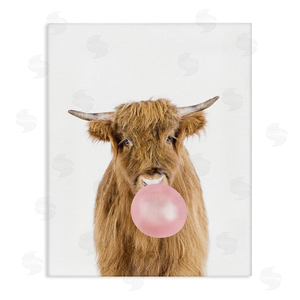 stupell industries Sisi and Seb | Highland Cattle Bubblegum Wall Art