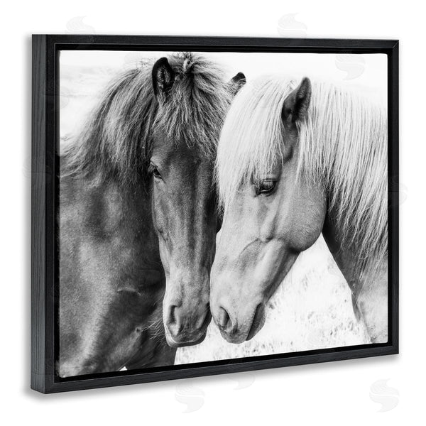 Stupell Industries Sisi And Seb | Horse Love Duo Portrait