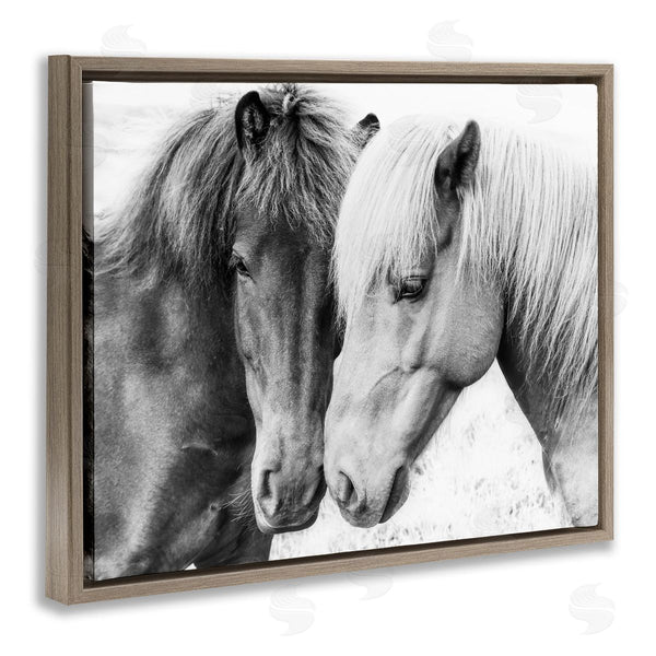 Stupell Industries Sisi And Seb | Horse Love Duo Portrait