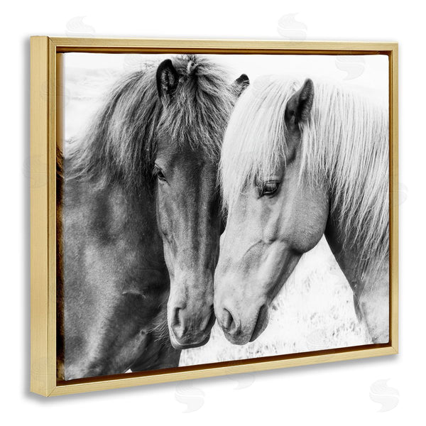 Stupell Industries Sisi And Seb | Horse Love Duo Portrait