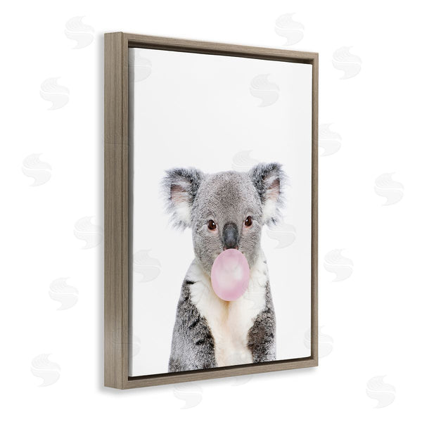 Stupell Industries Sisi And Seb | Koala Bubblegum Portrait Wall Art