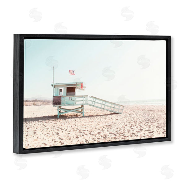 Stupell Industries Sisi And Seb | Lifeguard Hut Sunny Day Wall Art