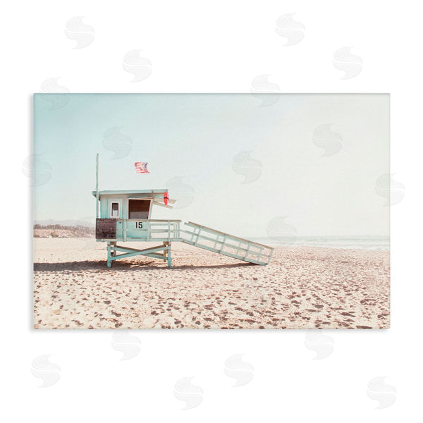 stupell industries Sisi and Seb | Lifeguard Hut USA Flag