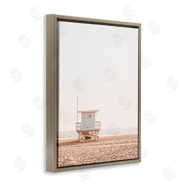 Stupell Industries Sisi And Seb | Minimalist Beach Hut Neutrals