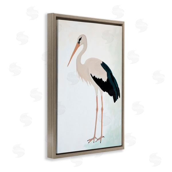 Stupell Industries Sisi And Seb | Minimalist Stork Simplicity