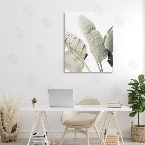 Stupell Industries Sisi And Seb | Muted Banana Leaves Wall Art
