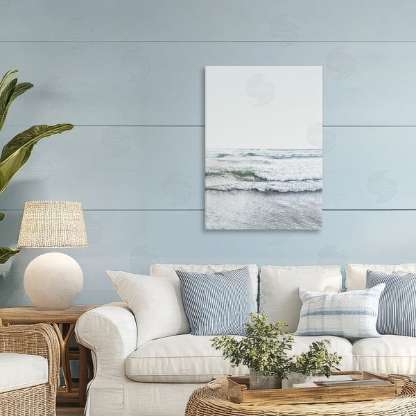 Stupell Industries Sisi And Seb | Ocean Wave Cascade Monochrome