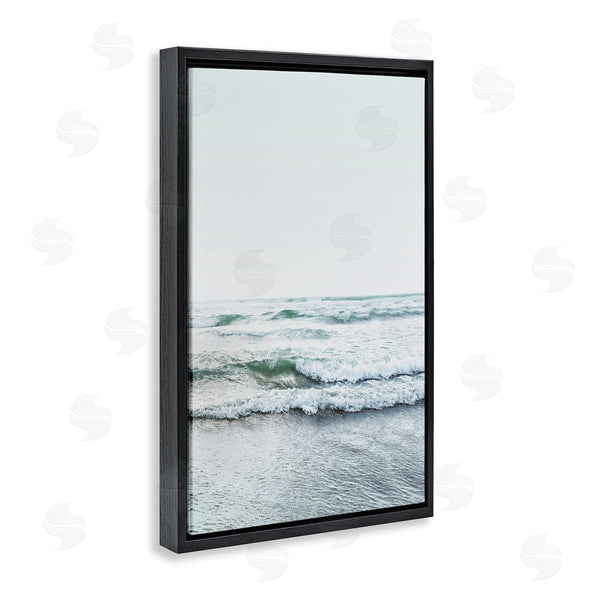 Stupell Industries Sisi And Seb | Ocean Wave Cascade Monochrome