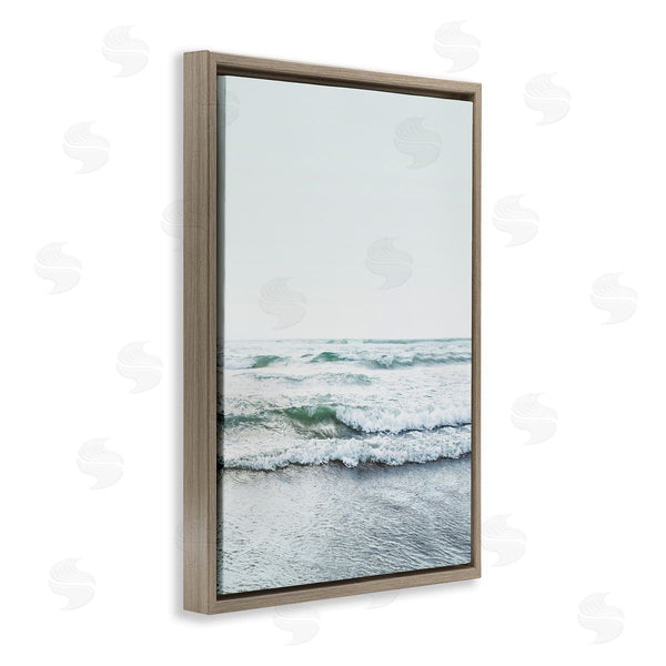 Stupell Industries Sisi And Seb | Ocean Wave Cascade Monochrome