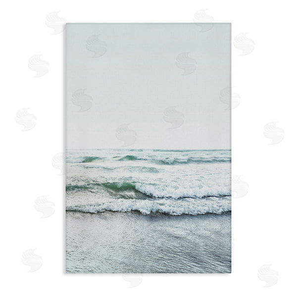 stupell industries Sisi and Seb | Ocean Wave Cascade Monochrome