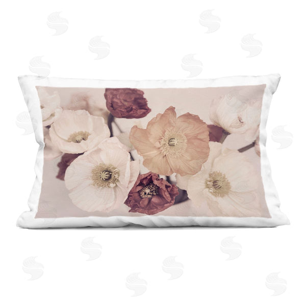 stupell industries Sisi and Seb | Open Blooms Maroon Florals Printed Throw Pillow