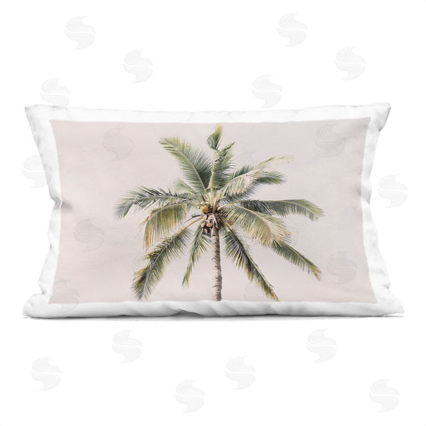 stupell industries Sisi and Seb | Palm Tree Underside on Pink Printed Throw Pillow