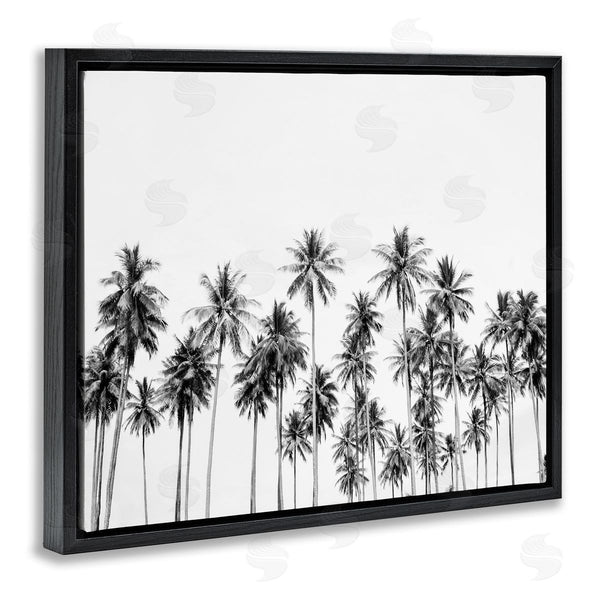 Stupell Industries Sisi And Seb | Palm Trees Paradise In Monochrome