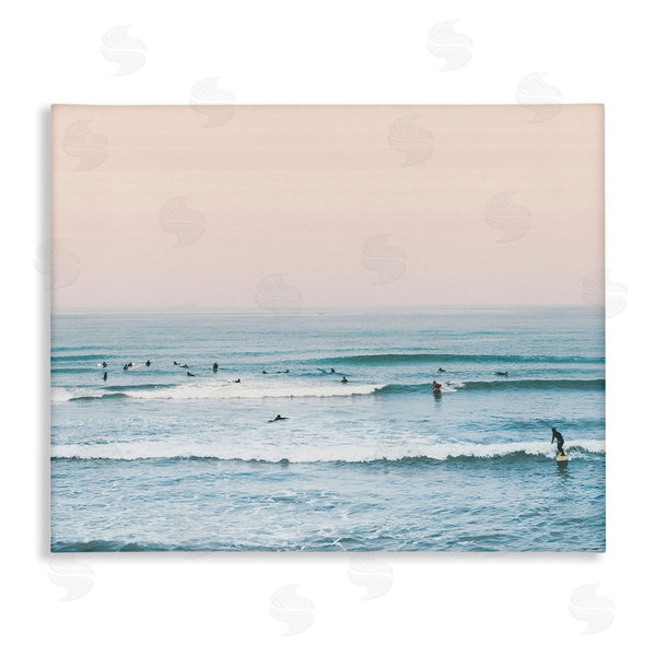 stupell industries Sisi and Seb | Pastel Surfer Scene Wall Art