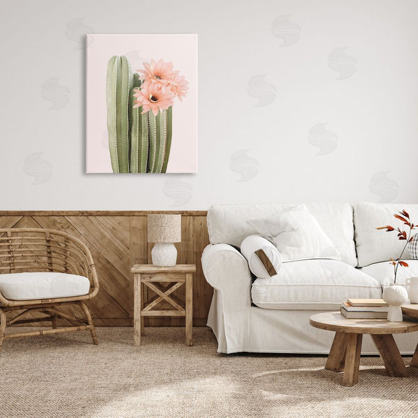 Stupell Industries Sisi And Seb | Pink Flower On Cactus Wall Art