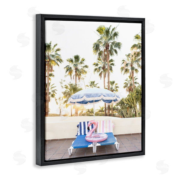 Stupell Industries Sisi And Seb | Poolside Flamingo Float Wall Art
