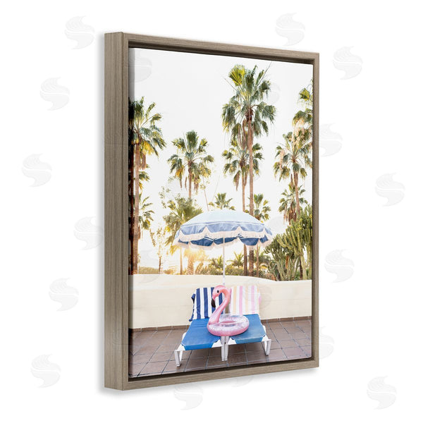 Stupell Industries Sisi And Seb | Poolside Flamingo Float Wall Art