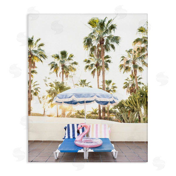 stupell industries Sisi and Seb | Poolside Flamingo Float Wall Art