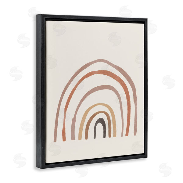 Stupell Industries Sisi And Seb | Quirky Neutral Rainbow Wall Art