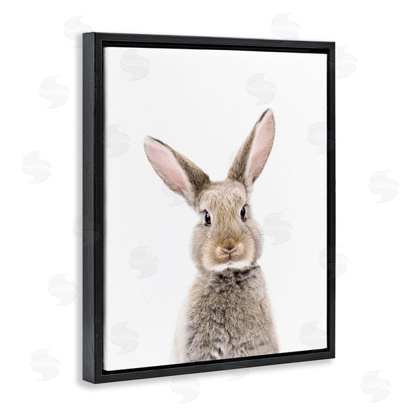 Stupell Industries Sisi And Seb | Rabbit Face Portrait Wall Art