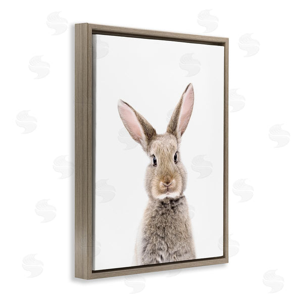 Stupell Industries Sisi And Seb | Rabbit Face Portrait Wall Art