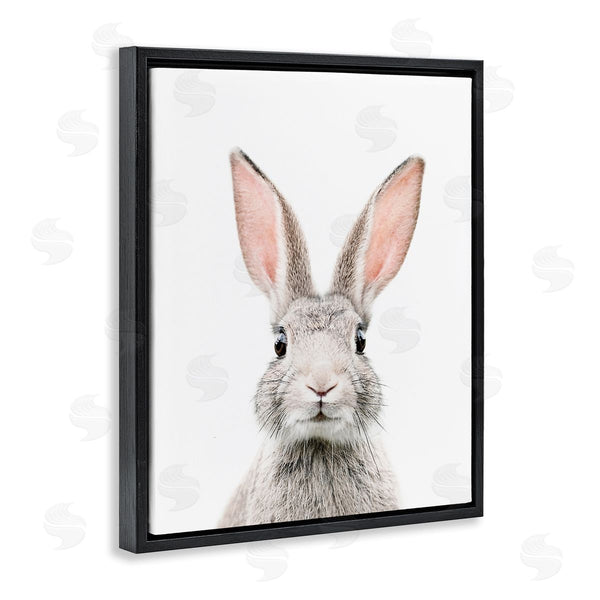 Stupell Industries Sisi And Seb | Rabbit Face Portrait Wall Art