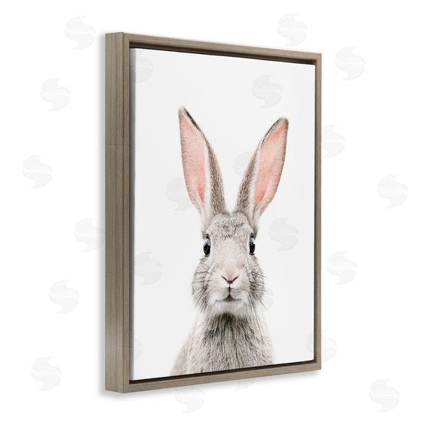 Stupell Industries Sisi And Seb | Rabbit Face Portrait Wall Art