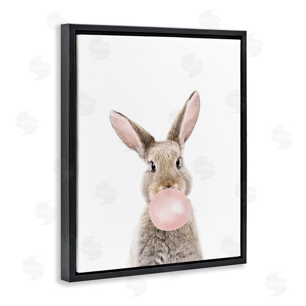Stupell Industries Sisi And Seb | Rabbit With Bubblegum Wall Art