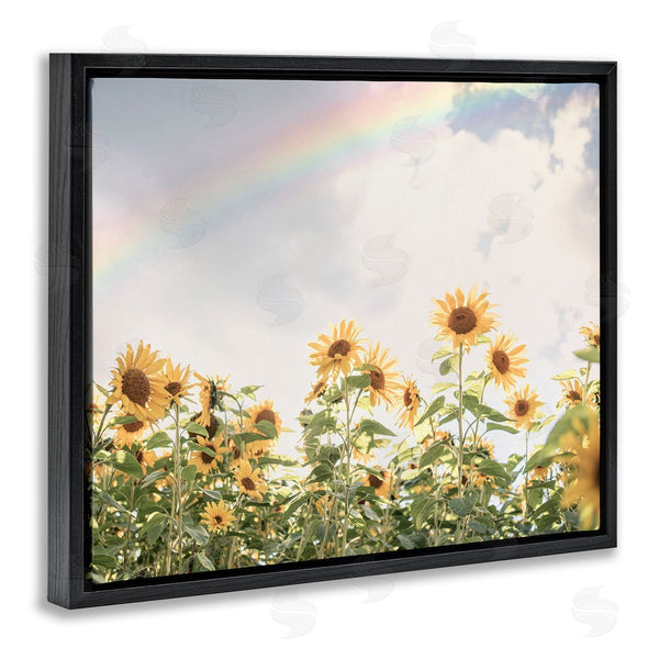 Stupell Industries Sisi And Seb | Rainbow Over Sunflowers Wall Art