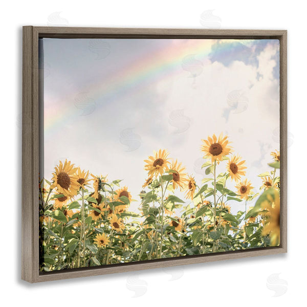 Stupell Industries Sisi And Seb | Rainbow Over Sunflowers Wall Art