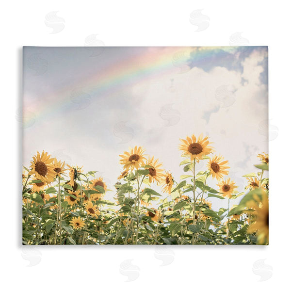 stupell industries Sisi and Seb | Rainbow over Sunflowers Wall Art