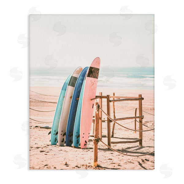 stupell industries Sisi and Seb | Retro Beach Surfboards Leaning