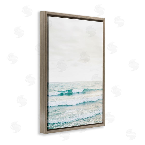 Stupell Industries Sisi And Seb | Rolling Ocean Waves Peace