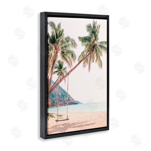 Stupell Industries Sisi And Seb | Rope Swing On Palm Tree