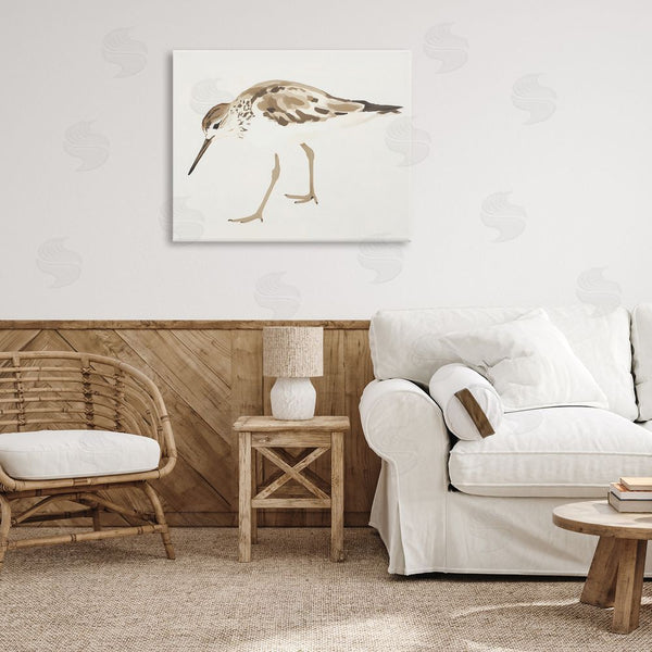 Stupell Industries Sisi And Seb | Sandpiper Shore Bird Minimalist