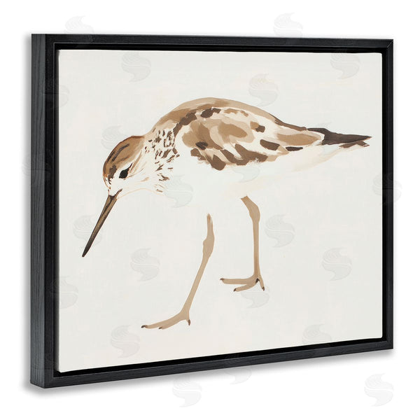 Stupell Industries Sisi And Seb | Sandpiper Shore Bird Minimalist