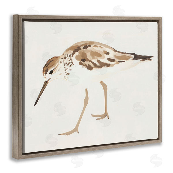 Stupell Industries Sisi And Seb | Sandpiper Shore Bird Minimalist
